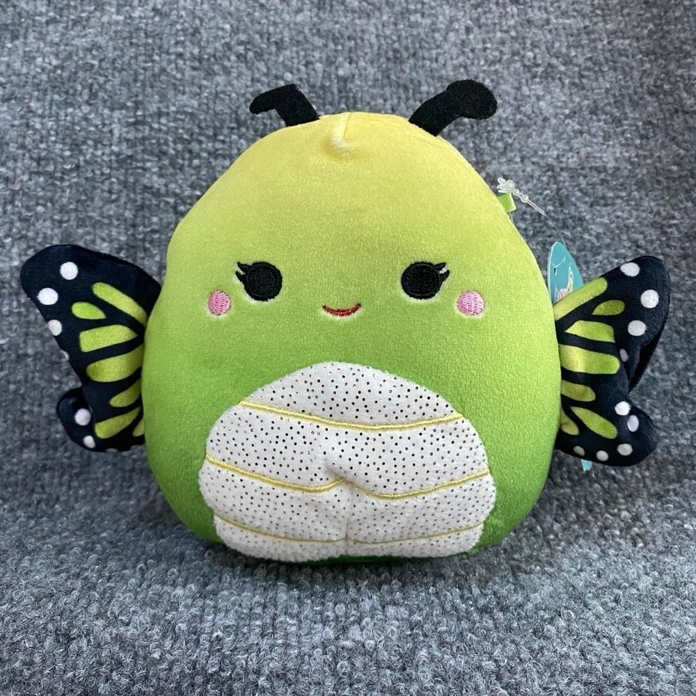 SQUISHMALLOW KIRSTY GREEN BLACK BUTTERFLY STUFFED ANIMAL PLUSH TOY
